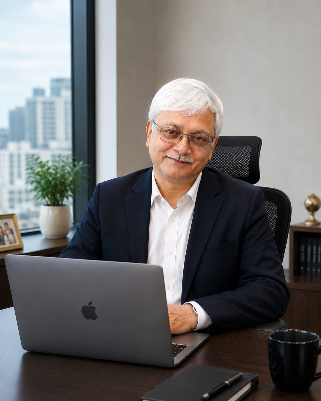 Mr. Ramendra Baoni at his desk